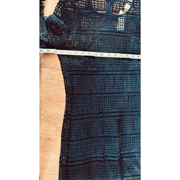 Zara Black Eyelet Dress With Slip Underneath Womens SZ M New - Picture 7 of 10